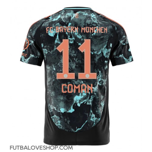 Dres Bayern Munich Kingsley Coman #11 Preč 2024-25 Krátky Rukáv